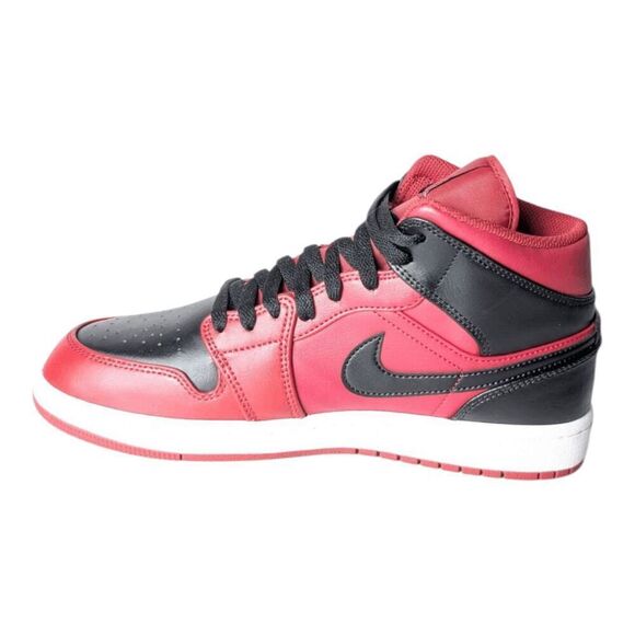 NIKE Air Jordan 1 Mid 'Reverse Bred' Sneakers Size 8.5 - Picture 6 of 9